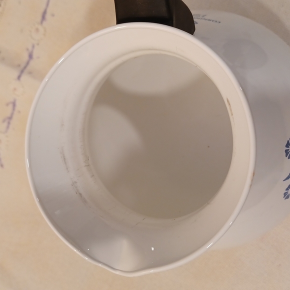 Vintage Corning Wear Cornflower 6 Cup Coffee Pot - Picture 8 of 12